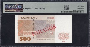 Latvia, 500 Latu, 1992 (1998), Superb Gem UNC 67 EPQ, RARE, SPECIMEN