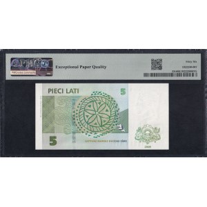 Latvia, 5 Lati, 2009, Gem UNC 66 EPQ