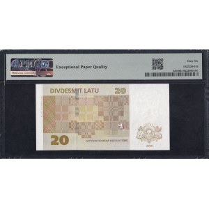 Lotyšsko, 20 lat, 2009, Gem UNC 66 EPQ
