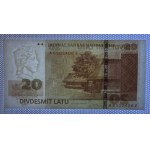Latvia, 20 Latu, 2009, XF, Replacement