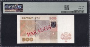Latvia, 500 Latu, 2008, Choice UNC 64, RARE, SPECIMEN