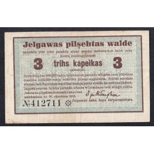 Latvia - Mitava, 3 Kopek, 1915, XF
