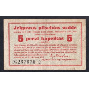 Latvia - Mitava, 5 Kopek, 1915, VF