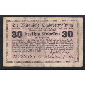 Latvia - Mitava, 30 Kopek, 1915, F