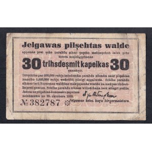 Latvia - Mitava, 30 Kopek, 1915, F