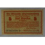 Latvia - Mitava, 5 Kopeken, 1915, XF