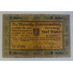 Latvia - Mitava, 5 Rubles, 1915, F-VG