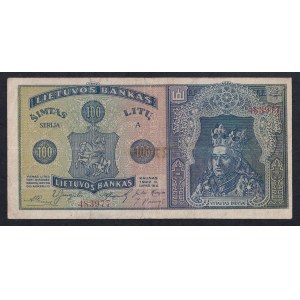 Lithuania, 100 Litu, 1922, F
