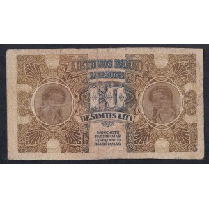 Lithuania, 10 Litu, 1922, F