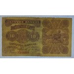 Lithuania, 10 Litu, 1922, F