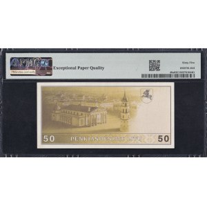 Lituanie, 50 litu, 1991 (1993), Gem UNC 65 EPQ