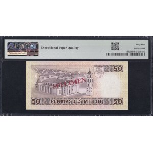 Lithuania, 50 Litu, 1993, Gem UNC 65 EPQ, SPECIMEN