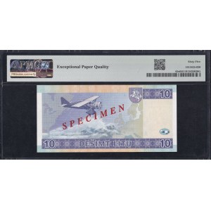 Lithuania, 10 Litu, 2001, Gem UNC 65 EPQ, SPECIMEN