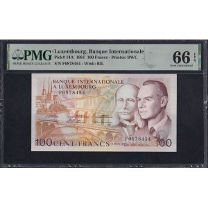 Luxembourg, 100 Francs, 1981, Gem UNC 66 EPQ
