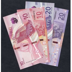Macau, Set of 4 banknotes (10, 20 Patacas), 2020, UNC