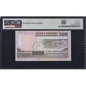 Madagaskar, 500 Francs = 100 Ariary, 1988–93, Gem UNC 65 EPQ