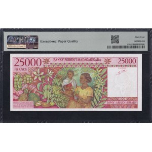Madagaskar, 25.000 Francs = 5.000 Ariary, 1998, Erstausgabe, UNC 64 EPQ