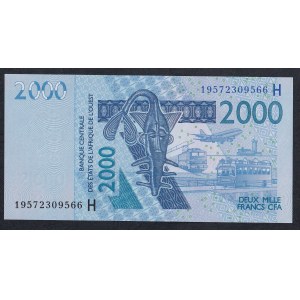 Mali – Státy západní Afriky, 2 000 franků CFA, 2003–2024, UNC