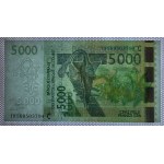 Mali - West African States, 5000 Francs CFA, 2003-2023, UNC
