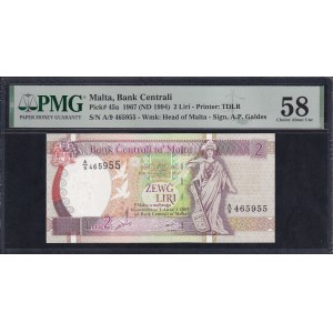 Malta, 2 Liri, 1967 (1994), Choice About UNC 58