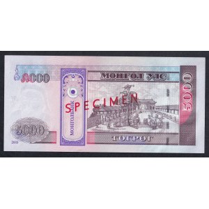 Mongolia, 5.000 tögrög, 2003-2018, UNC, SPECIMEN