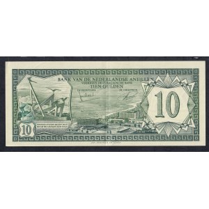 Netherlands Antilles, 10 Gulden, 1972, XF