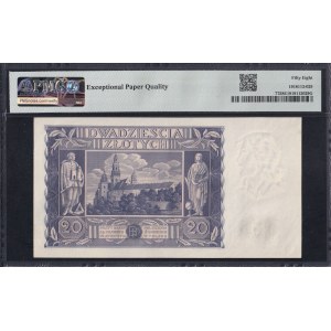 Poland, 20 Zlotych, 1936, Chice About UNC 58 EPQ