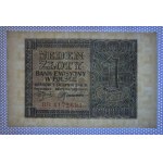 Poland, 1 Zloty, 1941, UNC