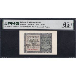 Poland, 1 Zloty, 1941, Gem UNC 65 EPQ