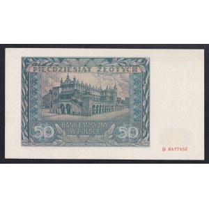 Polska, 50 złotych, 1941 r., UNC