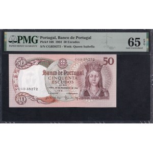 Portugal, 50 Escudos, 1964, Gem UNC 65 EPQ