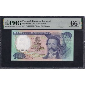 Portugal, 100 Escudos, 1965, Gem UNC 66 EPQ