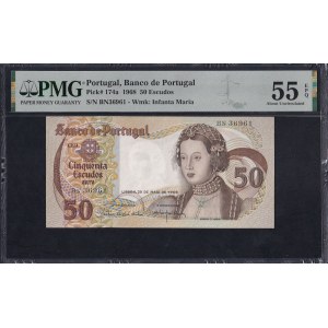 Portugal, 50 Escudos, 1968, About UNC 55 EPQ