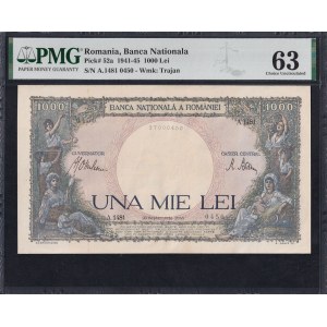 Romania, 1000 Lei, 1941-45, Choice UNC 63
