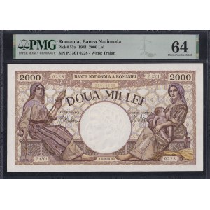 Romania, 2000 Lei, 1941, Choice UNC 64