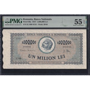 Romania, 1.000.000 Lei, 1947, About UNC 55 EPQ