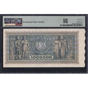 Romania, 1.000.000 Lei, 1947, About UNC 55 EPQ