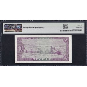 Romania, 10 Lei, 1966, Gem UNC 66 EPQ