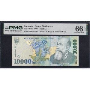 Romania, 10.000 Lei, 1999, Gem UNC 66 EPQ