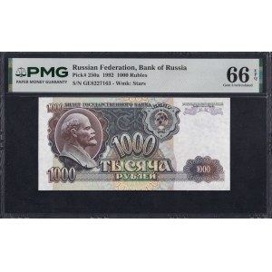 Russia, 1000 Rubles, 1992, Gem UNC 66 EPQ