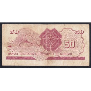 Rwanda-Burundi, 50 Francs, 1960, VF