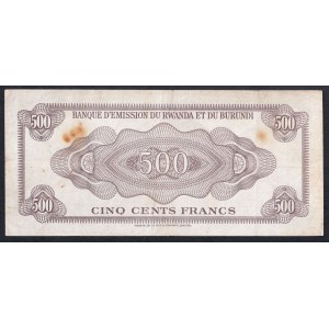 Rwanda-Burundi, 500 Francs, 1960, F