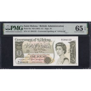 Saint Helena, 1 Pound, 1981, Gem UNC 65 EPQ