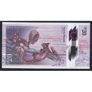 Scotland, 20 Pounds Sterling, 2019-2021, UNC