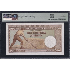 Serbia, 500 Dinara, 1942, Gem UNC 66 EPQ