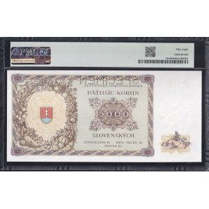 Slovakia, 5000 Korun, 1944, Choice About UNC 58, SPECIMEN
