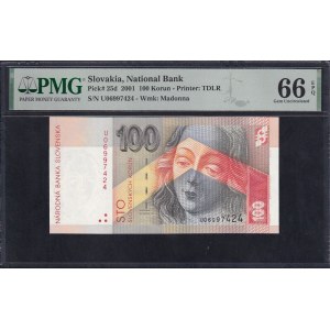 Slovakia, 100 Korun, 2001, Gem UNC 66 EPQ