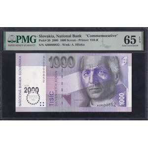 Slovakia, 1000 Korun, 2000, Gem UNC 65 EPQ, Commemorative