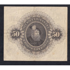 Svezia, 50 corone, 1950, VF