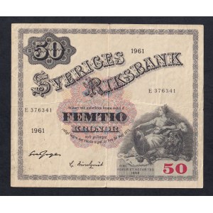 Sweden, 50 Kronor, 1961, VF